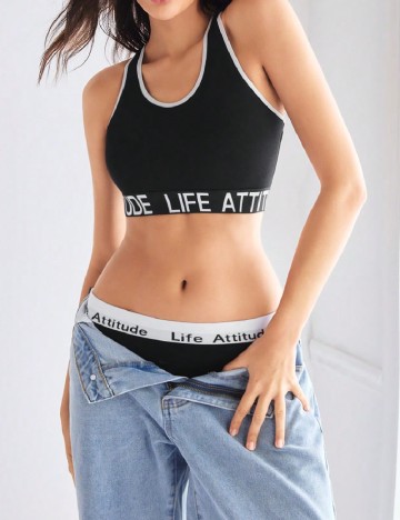 Bustiera SHEIN, negru