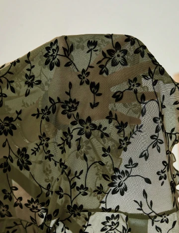 Camasa SHEIN, verde inchis