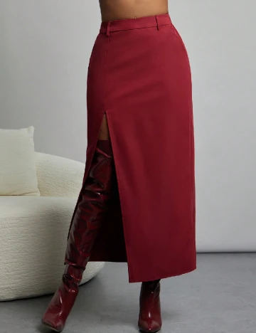Fusta SHEIN, rosu