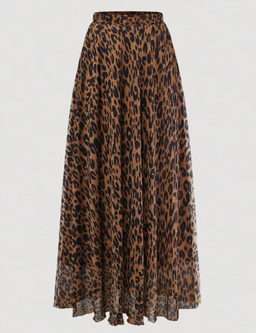 Fusta SHEIN CURVE, animal print