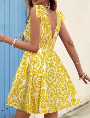 Rochie scurta SHEIN, galben