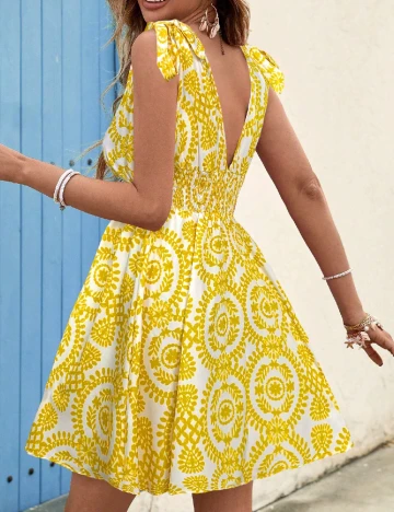 Rochie scurta SHEIN, galben