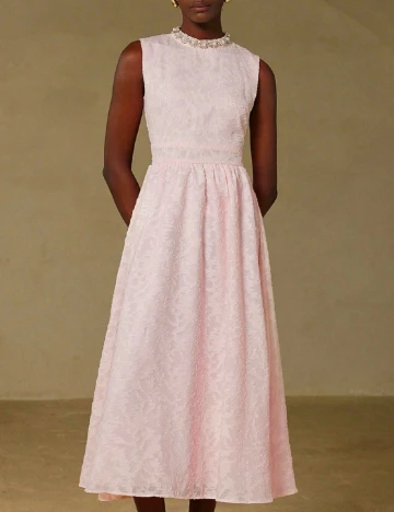 Rochie medie Aveloria, roz