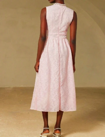 Rochie medie Aveloria, roz