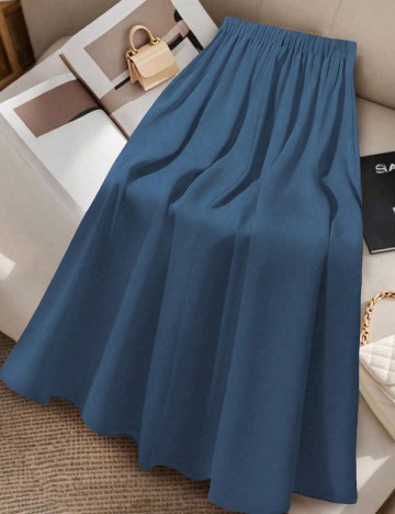 
						Fusta SHEIN CURVE, albastru
