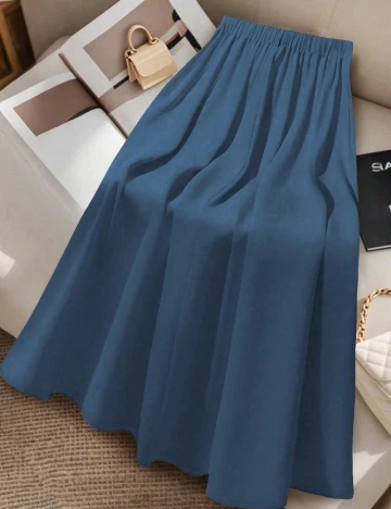 Fusta SHEIN CURVE, albastru
