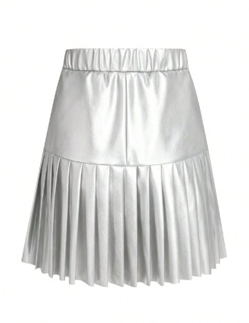 Fusta SHEIN, argintiu