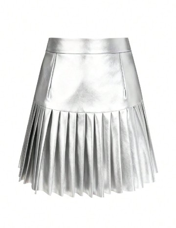 Fusta SHEIN, argintiu