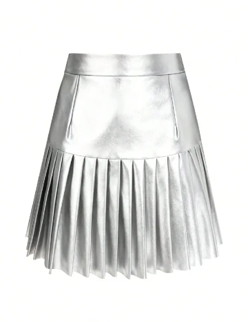 Fusta SHEIN, argintiu