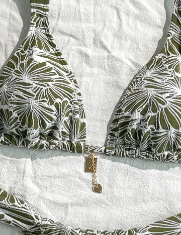 Costum de baie SHEIN, verde