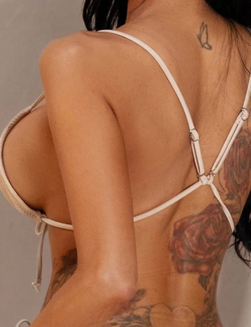 Sutien de baie SHEIN, crem