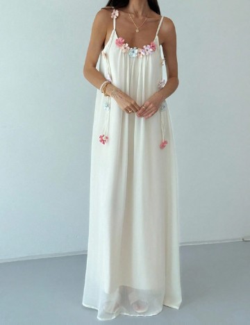 
						Rochie lunga SHEIN, ecru