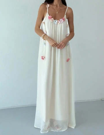 Rochie lunga SHEIN, ecru