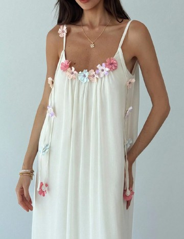 Rochie lunga SHEIN, ecru