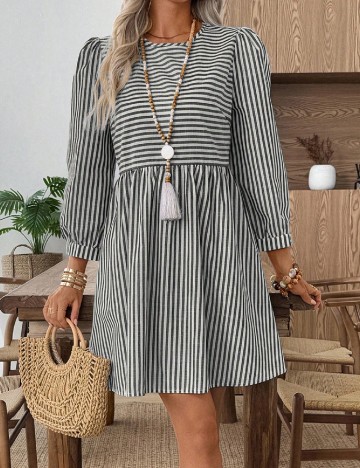 Rochie scurta Emery Rose, gri