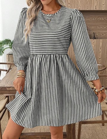 Rochie scurta Emery Rose, gri