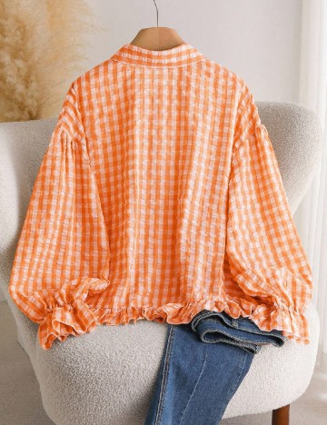 Camasa SHEIN CURVE, portocaliu
