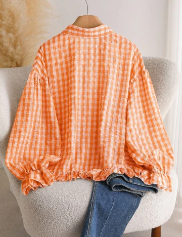 Camasa SHEIN CURVE, portocaliu