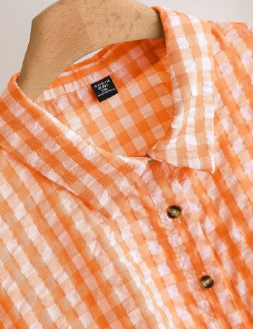 Camasa SHEIN CURVE, portocaliu