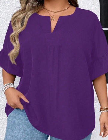 
						Bluza Oversize SHEIN CURVE, mov