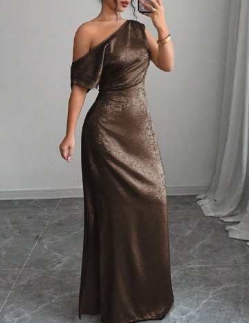 Rochie lunga SHEIN, maro