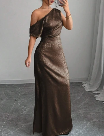 Rochie lunga SHEIN, maro