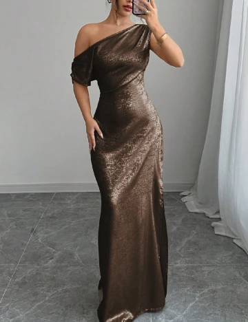 Rochie lunga SHEIN, maro