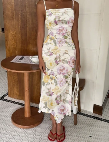 Rochie medie SHEIN, floral print