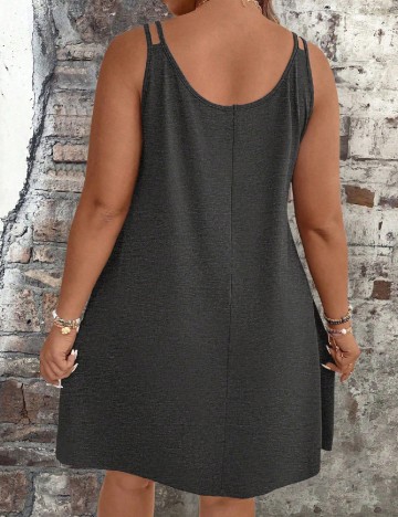 Rochie scurta SHEIN CURVE, gri