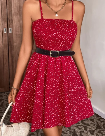 Rochie scurta SHEIN, rosu