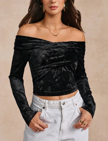 Top SHEIN, negru