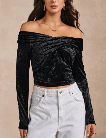Top SHEIN, negru
