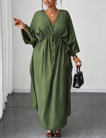 Rochie lunga SHEIN CURVE, verde