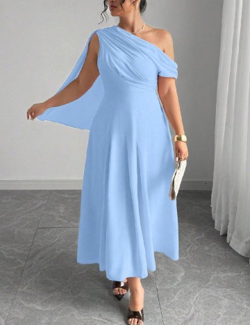 Rochie medie SHEIN CURVE, albastru