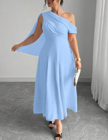 Rochie medie SHEIN CURVE, albastru