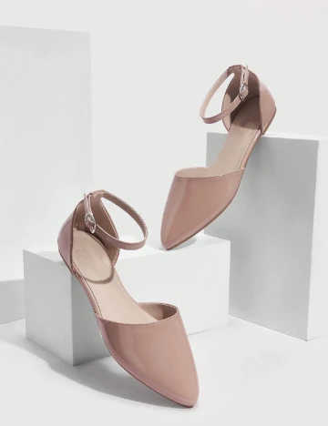 Pantofi Cuccoo, roz pudra