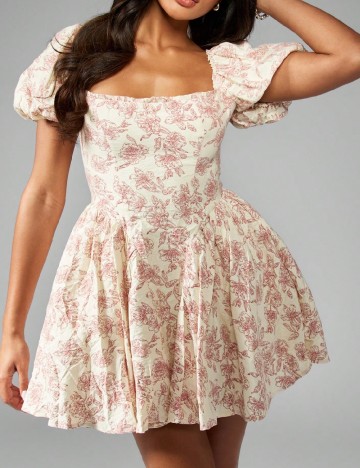 Rochie scurta Missguided, crem