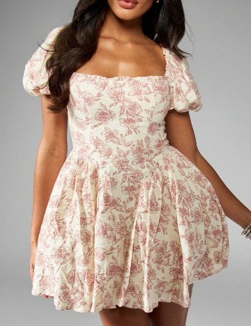 Rochie scurta Missguided, crem