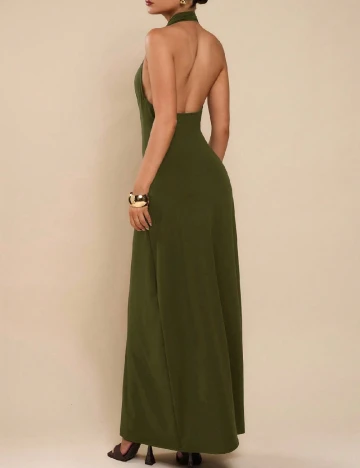 Rochie lunga Cosmina, verde
