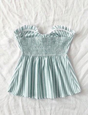 Top SHEIN, verde/alb