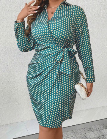 Rochie scurta SHEIN CURVE, turcoaz