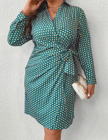 Rochie scurta SHEIN CURVE, turcoaz