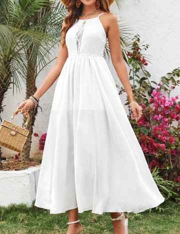 
						Rochie medie SHEIN, alb