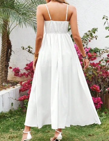 Rochie medie SHEIN, alb