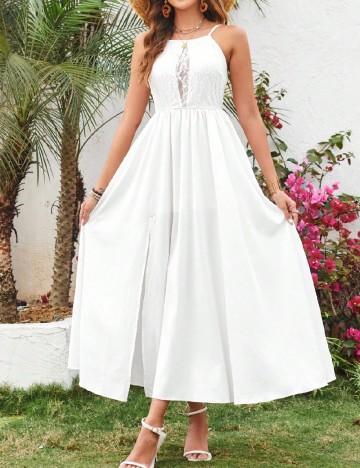 Rochie medie SHEIN, alb