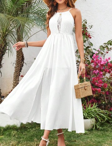 Rochie medie SHEIN, alb