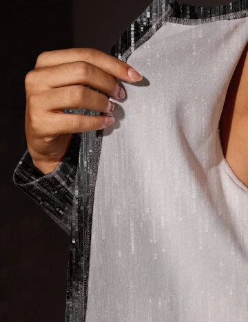 Blazer SHEIN, negru/gri