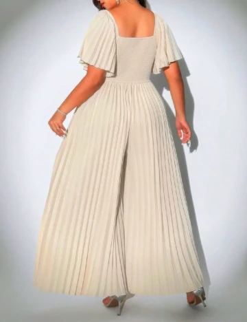 Salopeta SHEIN CURVE, crem