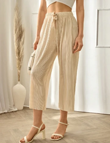 Pantaloni SHEIN, crem