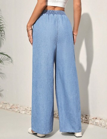 Pantaloni SHEIN CURVE, albastru